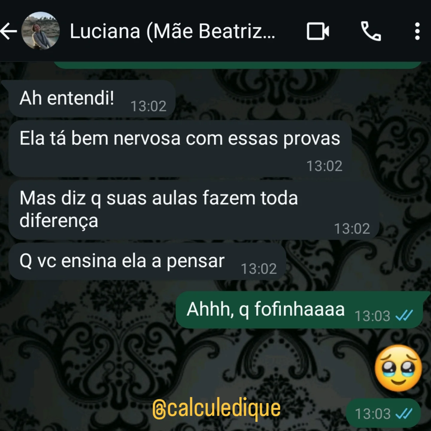 Depoimento Ste WhatsApp